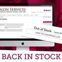 How to Use our Back in Stock Features at Salon Services