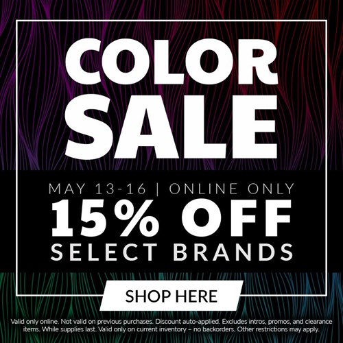 May 13-16 Color Sale