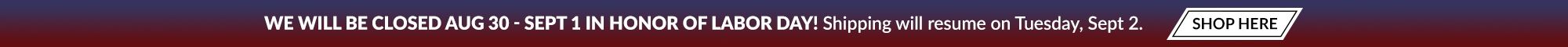 Labor Day Closure