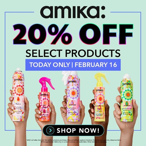 amika: Flash Sale (2/16-2/17)