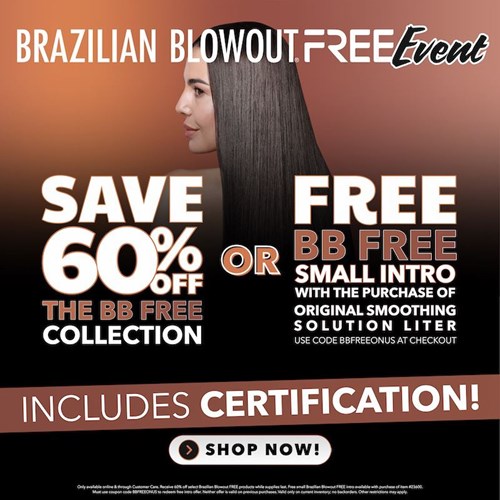 Brazilian Blowout FREE Offers (5/25-6/30)