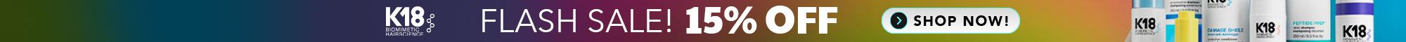 K18 Flash 15% Off Sale (6/29-6/30)