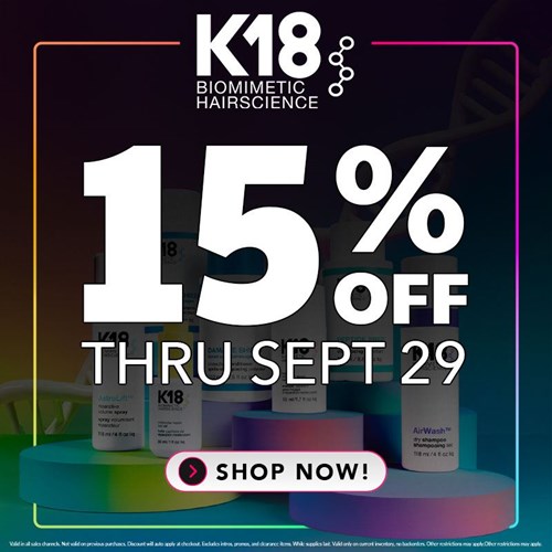 K18 Flash Sale (9/28-9/29)