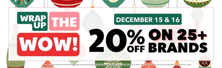_CATEGORY Single Wrap Up The Wow Sale (12/15 - 12/16)