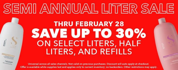 BRAND PROMO Double Feb26 Liter Sale
