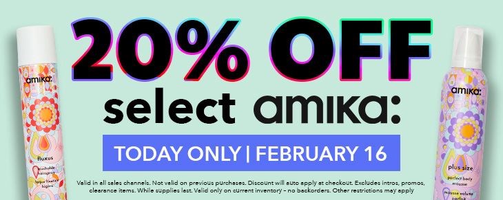 BRAND PROMO Double amika: Flash Sale