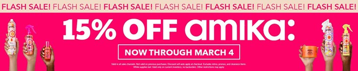 _BRAND Single amika: Flash Sale (3/2 - 3/4)