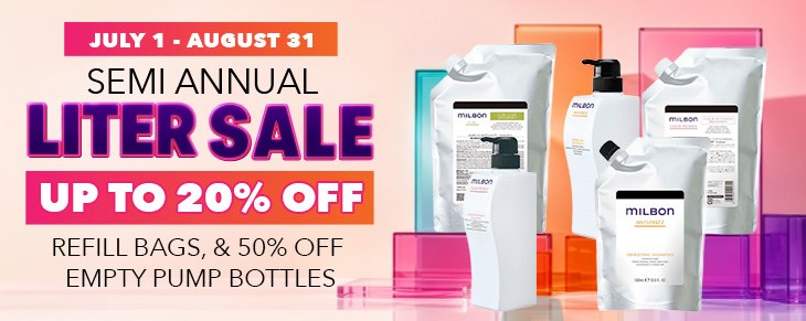 _BRAND PROMO Double July26 Milbon Liter Sale