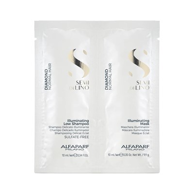 Alfaparf Milano Illuminating Low Shampoo and Mask Sachets 0.34 Fl. Oz. 20 pc.