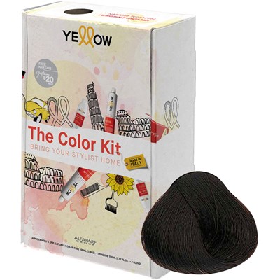 Yellow Professional Home Color Kit 5.32 7 pc.
