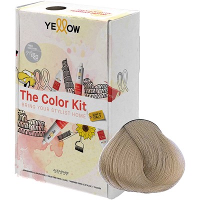 Yellow Professional Home Color Kit 9.13 7 pc.
