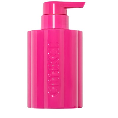 amika: forever friend refillable shampoo bottle pink
