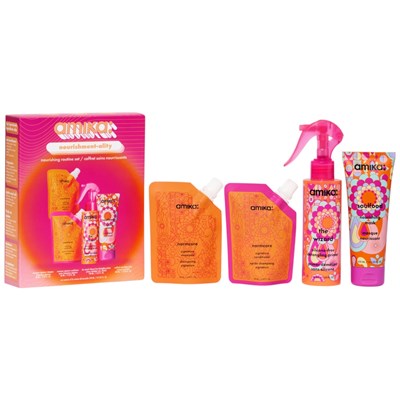 amika: nourishment-ality signature routine holiday set 4 pc.
