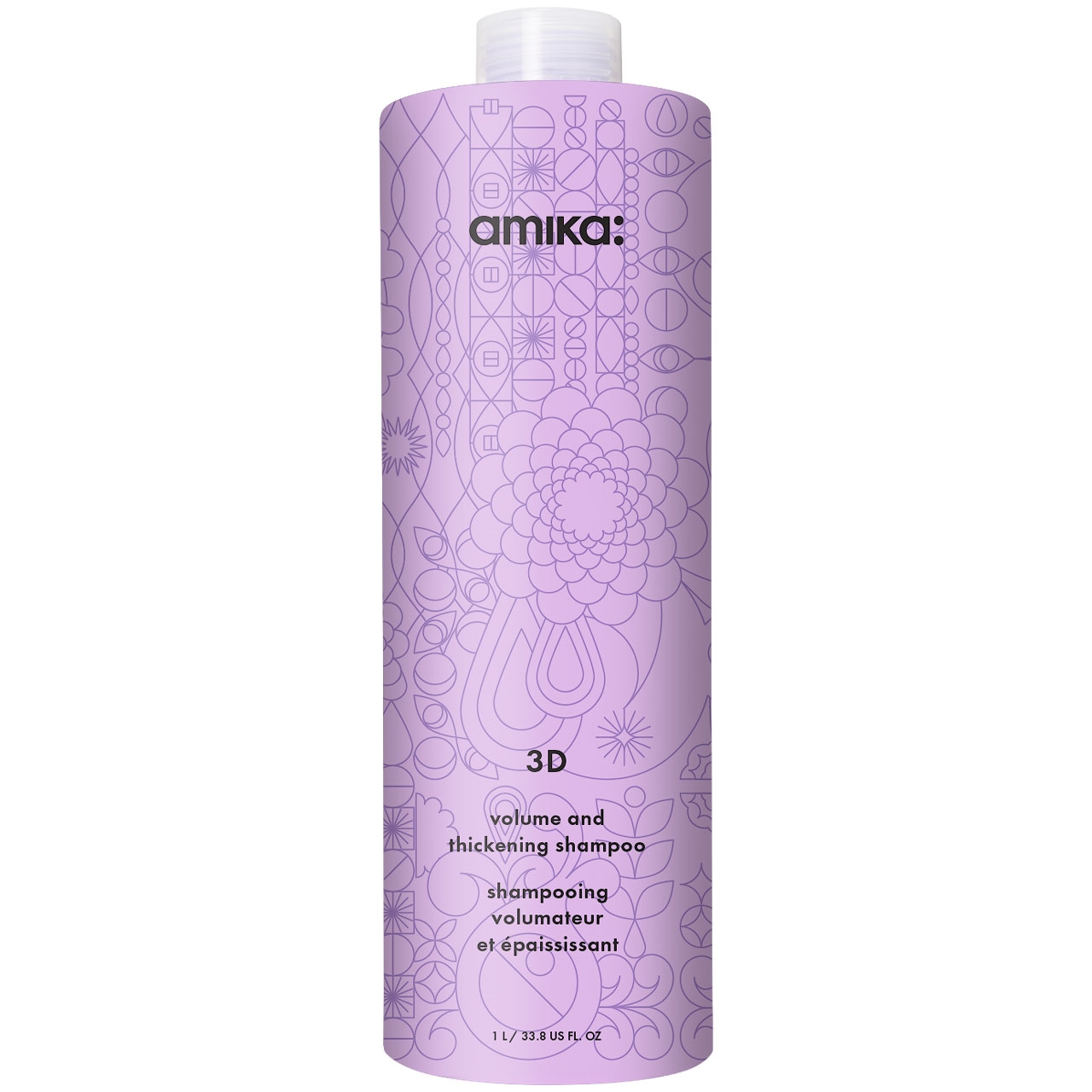 amika: 3D volume and thickening shampoo Liter