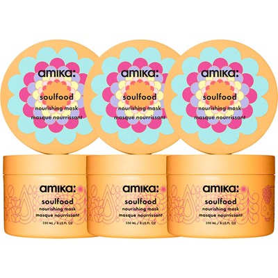 amika: soulfood nourishing mask kit 3 pc.