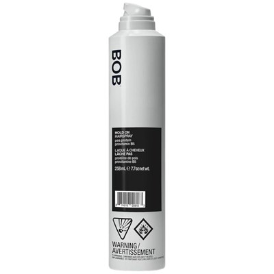 BACK OF BOTTLE HOLD ON HAIRSPRAY 7.7 Fl. Oz.