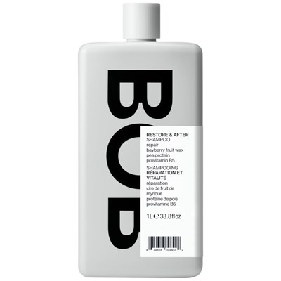 BACK OF BOTTLE RESTORE & AFTER SHAMPOO Liter