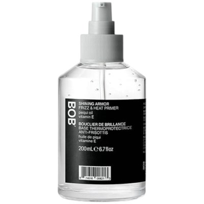BACK OF BOTTLE SHINING ARMOR FRIZZ & HEAT PRIMER 6.7 Fl. Oz.