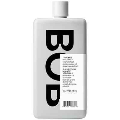 BACK OF BOTTLE TRUE HUE SHAMPOO Liter