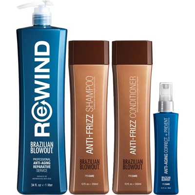 BRAZILIAN BLOWOUT Rewind Service & Anti-Aging Bundle 53 pc.