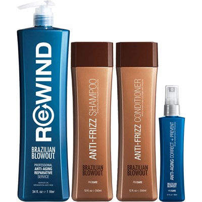 BRAZILIAN BLOWOUT Rewind Service & Anti-Aging Bundle 53 pc.