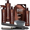 BRAZILIAN BLOWOUT Large BB FREE Bundle with FREE Flat Iron 16 pc.