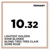 COLOR SPACE 10.32- LIGHTEST GOLDEN ROSE BLONDE 4.05 Fl. Oz.