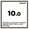 COLOR SPACE 10.0- NATURAL LIGHTEST BLONDE 4.05 Fl. Oz.