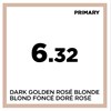COLOR SPACE 6.32- DARK GOLDEN ROSE BLONDE 4.05 Fl. Oz.