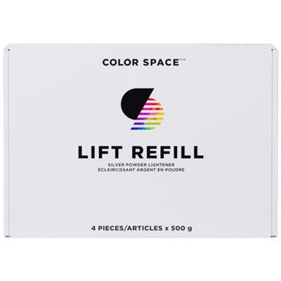 COLOR SPACE SILVER LIFT POWDER LIGHTENER- REFILL BOX 4 x 17.6 Fl. Oz.