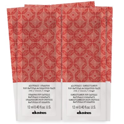 Davines Shampoo and Conditioner Red Sachet Kit 12 ct.