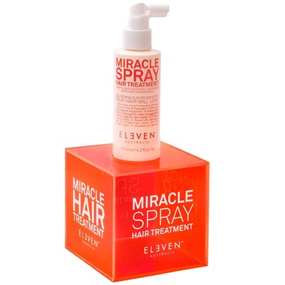 ELEVEN Australia Acrylic Display Cube for Miracle Hair Treatment