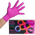 Framar Pink Paws Powder Free Nitrile Gloves Small