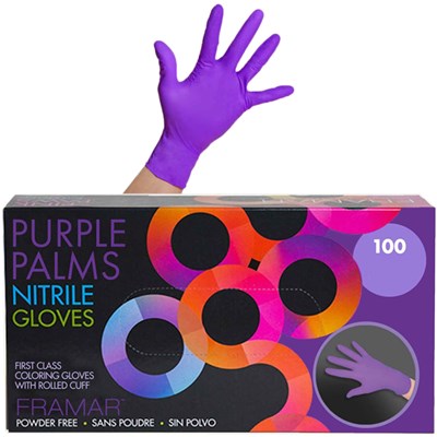 Framar Midnight Mitts Black Nitrile Gloves  Disposable Gloves, Latex Free  Gloves - 100 Count, Black Gloves, Non Latex Gloves, Vitrile