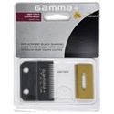 Gamma+ Replacement Fixed Black Diamond Carbon DLC Taper Hair Clipper Blade with Moving Gold Titanium Deep T