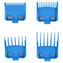 Gamma+ Universal Tight Double Neodymium Magnetic Clipper Guards, 4 Assorted Sizes - Aqua 4 pc.