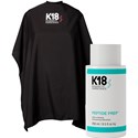 K18 Purchase PEPTIDE PREP detox shampoo, Receive Cape FREE! 2 pc.