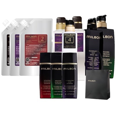 Milbon GOLD Haircare Deluxe B Kit 167 pc.