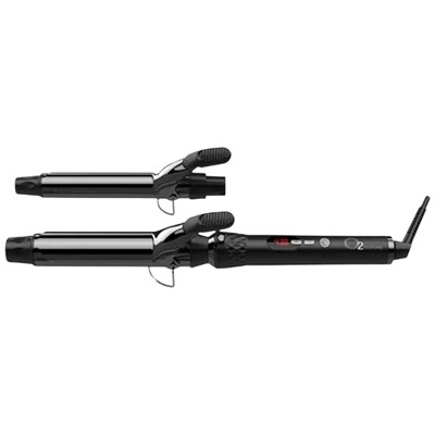 O2 Titanium Ceramic Interchangeable Curling Iron Set 3 pc.