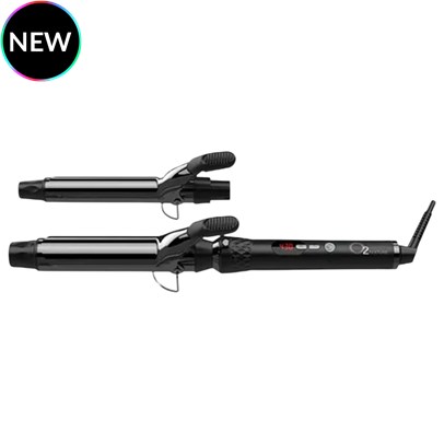 O2 Titanium Ceramic Interchangeable Curling Iron Set 3 pc.