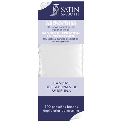 Satin Smooth Small Muslin Strips 100 pk.