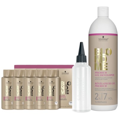 Schwarzkopf Professional BLONDME Glow Toner Acidic Toners Kit 8 pc.