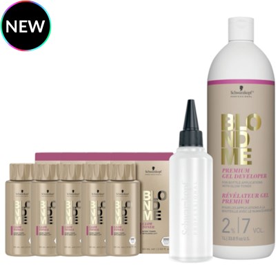 Schwarzkopf Professional BLONDME Glow Toner Acidic Toners Kit 8 pc.