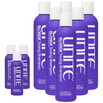 UNITE BLONDA Toning Shampoo Retail Kit 9 pc.