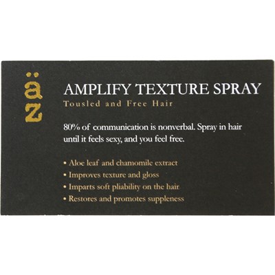 äz Haircare Shelf Talker - Amplify Texture Spray