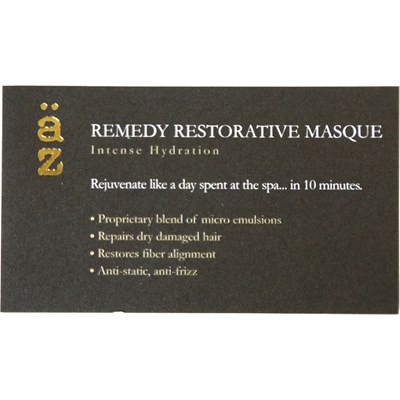 äz Haircare Shelf Talker - Remedy Restorative Masque