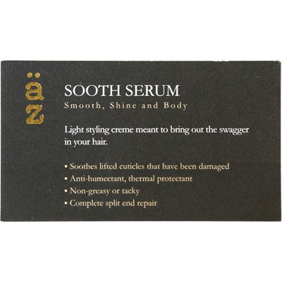 äz Haircare Shelf Talker - Sooth Serum